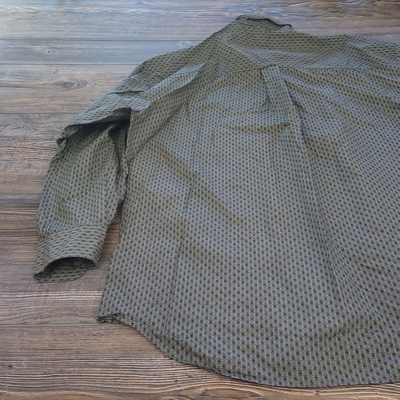 Patterned Button Down Front Long Sleeve Shirt Top - Picture 12 of 16